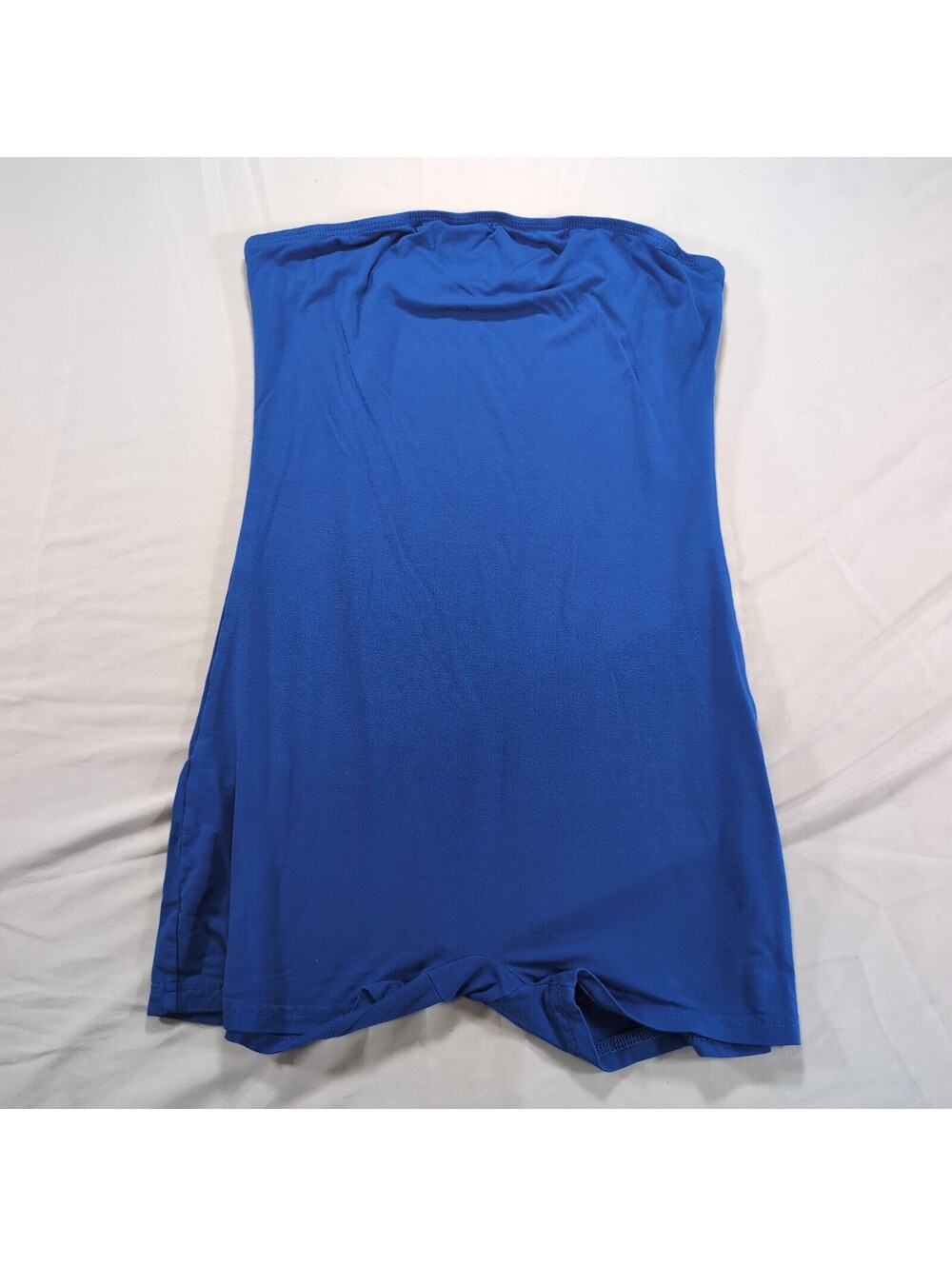 Blue Strapless Romper